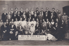 Továrna na opřádaný drát, pracovní kolektiv, 1927, Jindřich a Vojtěch Stach